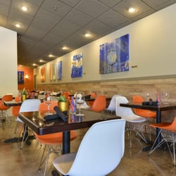 Interior view of tables and chairs