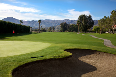 green golf course view