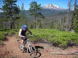 Bike rider in the mountains